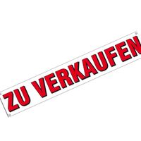 Banner mit Text zu verkaufen 200 x 35 cm mit Ösen Plane