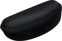 GKA Hartschale Brillenetui für Überbrille Sonnenbrille Lesebrille große Brille Etui schwarz mit Reißverschluss