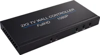 4K 2x2 Videowand-Controller 4K x 2K High-Clear Display Splitter Bilder Stitching Videowand-Prozessor mit Eingang 4K und Ausgang 1080P