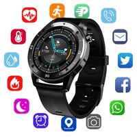 Smartwatch Männer, Smart Armbanduhr Herren Fitness Smart Watch Rund Fitnessuhr Herren mit Pulsuhr Schrittzähler Damen Wearable IP67 Wasserdicht Sportuhr zum iOS Android