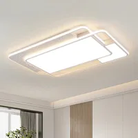 LED Deckenleuchte Dimmbar mit Fernbedienung 90W Rechteckig Wohnzimmer Deckenlampe 3000-6000K Modern Design für Schlafzimmer Büro Restaurant 90*60CM