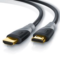 CSL HDMI-Kabel 2.0b, 4K UHD, Full HD, 3D, 3-fach geschirmt, High Speed mit Ethernet, HDMI Typ A  - 15m