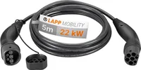 Ladekabel Typ 2, bis zu 22 kW, 5 m, schwarz