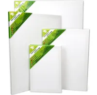 H&S Leinwand zum Bemalen - 4er Set - Blanko Leinwände aus Baumwolle auf Stabilem Kiefernholz Keilrahmen - Canvas in 20x30cm, 30x40cm, 40x50cm &