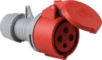 as-Schwabe CEE-Kupplung Rot Schraubanschluss 400V 32A 4-polig IP44