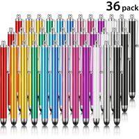 Stylus Pen 36 Set für Universelle kapazitive Touchscreen Geräte, Stylus Pens für Touchscreen-Geräte, Kompatibel mit iPhone, iPad, Tablet (12 Farben)