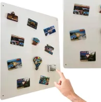 STALFORM Magnettafel Weiß 58x48 cm aus Edelstahl Magnetwand Pinnwand  Magnetisch Groß Magnetboard Küche, Büro, Kinderzimmer
