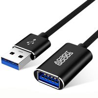 AdroitGoods Usb-Verlängerungskabel 2 Meter - USB 3.0 - Schwarz