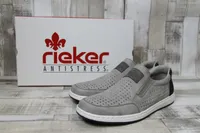 Rieker Komfort Slipper Herren 362D3138323637 Grau 40 EU