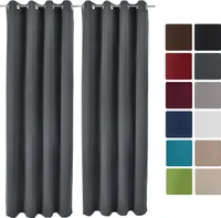2er Set Ösenschal Amelie Nora blackout 140x245 cm
