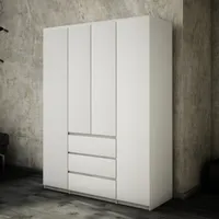 Kleiderschrank Mehrzweckschrank Kommode Stauraumkommode Hochschrank breite 154c