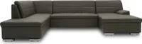 DOMO Collection Wohnlandschaft JUNO U-Form, Longchair rechts, mit Bettfunktion