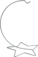 Dekolo Christbaumkugelständer aus Metall Ständer Weihnachtsbaum Weihnachtsdekoration Silber 15cm