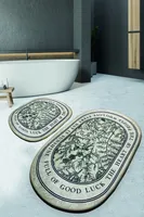 Mijolnir, Fullof, Badematten-Set (2 Stück), 100 % POLYESTER, Beige, 60 x 100 cm