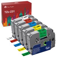 TZc-231 TZE231 tz 231 Tze-231 Schriftband Kompatibel für Brother P-touch H100LB 1000 1010 H105 D210 PT-H100LB E100 E200 PT18R PT300 PT-300B PT310 PT-310B