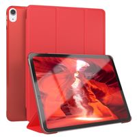 EAZY CASE Smartcase Tablet Hülle kompatibel mit Apple iPad Air 4 / Air 5 mit Standfunktion, Schutzhülle, Tablet Hülle, Tablet Klapphülle aus Kunstleder, Rot