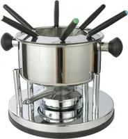 Fondue - Set aus Edelstahl 10 - tlg. Maße: Durchm. 16 x 30 (H) cm