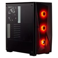 Corsair Carbide SPEC-DELTA RGB - Midi-Tower - PC - Stahl - Gehärtetes Glas - Schwarz - ATX - Multi