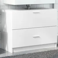 Möbel Waschbeckenunterschrank Weiß 78x37x59 cm Holzwerkstoff - Badezimmer 848115
