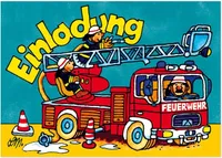 Lutz Mauder Verlag Kindergeburtstag-Einladungskarten Benny Brandmeister