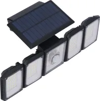 Solar Außenleuchte 5 Köpfe IP65 Wasserdicht Infrarot Induktion 300 LED Wandleuchte für Garten