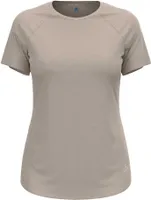 Odlo Crew Active 365 Kurzarm-t-shirt Beige L Frau Beige L