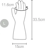 Wasserdichte Geschirrspülhandschuhe aus Gummi für den Küchengebrauch