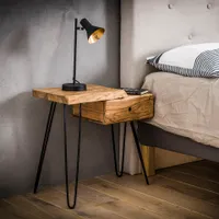 Hoyz - Nachttisch - Edge L - Braun - Nachttisch