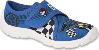 Jungen Hausschuhe Befado 974X551 974Y551 DANNY blau mit Motorrad