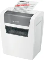 LEITZ IQ Home Aktenvernichter mit Partikelschnitt P-4, 4 x 28 mm, bis 6 Blatt, weiß