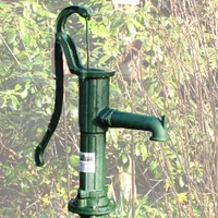 VEVOR Schwengelpumpe Gartenpumpe Handschwengelpumpe Wasserpumpe Grün  Vintage