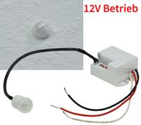 Mini detektor pohybu do zásuvky 12V= DC 5A 1-60W LED vhodný 56x34x25mm Mikro senzor do zásuvky Biely
