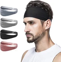 Sport Stirnband Basketball Headband Fitness Yoga Verbreitertes schweißabsorbierendes Stirnband Outdoor Radfahren Damen & Herren Schwarz
