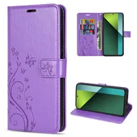 Hülle Xiaomi Redmi Note 13 Pro 5G Handy Tasche Handyhülle Wallet Case Flip Cover Lila