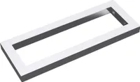 doporro Wandkonsole 50x3x15 cm rostfreie Edelstahl silber Wandhalter rechteckig Träger Regalträger Regalhalter (1 Stück) WH01