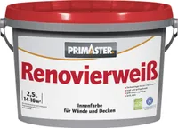 Primaster Renovierweiß konservierungsmittelfrei 2,5 L