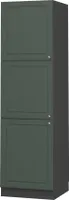 Vicco Herdumbauschrank Fame-Line, 60 cm, Grün-Gold Landhaus/Anthrazit