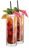 mojito sklo dvojstenné 17 cm sklo priehľadné 2 kusy