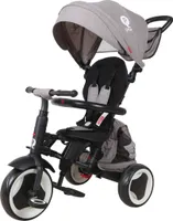 Qplay Rito Plus dreirädrig grau grey Dreirad Schiebebügel 10 bis 36 Monate Rad
