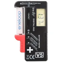 LCD dobíjecí baterie a tester baterií pro vaše baterie a dobíjecí baterie AAA, AA, C, D a 9V