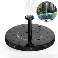 Solar Springbrunnen, Solar Teichpumpe mit 1.4W Monokristalline Solar Wasserpumpe Einfache Installation Solar schwimmender Fontäne Pumpe für Gartenteich Oder Springbrunnen Fisch-Behälter