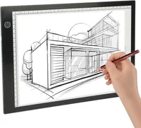 Led Licht Pad A4,Leuchttisch A4 für Painting, Lichtplatten Einstellbare Helligkeit Ultradünne Zeichenbrett,Light Pad mit USB Kabel,für Zeichnung,Künstler,Skizzieren,Animation