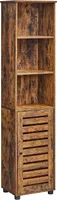 Koupelnová skříňka s policemi 40 x 30 x 167 cm Rustic Brown