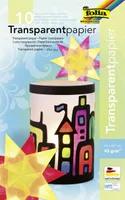 folia Transparentpapiermappe, 185 x 297 mm, 10 Blatt