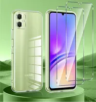 Schutzhülle für Samsung Galaxy A06 mit Kameraschutz TPU Silikon Case und 2 Stück HD Schutzglas 9H Panzerglas Bildschirmschutz Glas