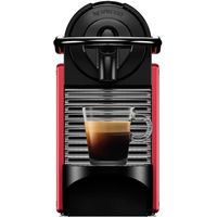 Nespresso De'Longhi Pixie EN124.R Einzelkapsel-Kaffeemaschine, 19 Bars, Wassertank 0,7 L, Abschaltautomatik, Rot, Inklusive Willkommenspaket mit 14 Kapseln