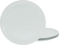 CreaTable, 15824, Europa Weiss, Pizzateller 4-tlg, Porzellan