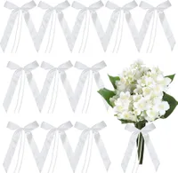 Schleifen Hochzeit, 50 Stück Autoschleifen Antennenschleifen, Schleifen Auto Hochzeit Spiegel, Hochzeit Deko Schleifen, Geschenk Schleifen für Hochzeits, Autoschmuck, Zuckerbeutel, Weihnachten