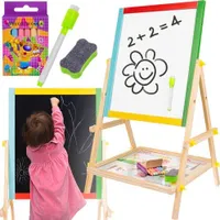 Kruzzel 8905 Wielofunkcyjna dwustronna tablica dla dzieci 42 x 35 cm