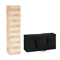relaxdays XXL Wackelturm Holz